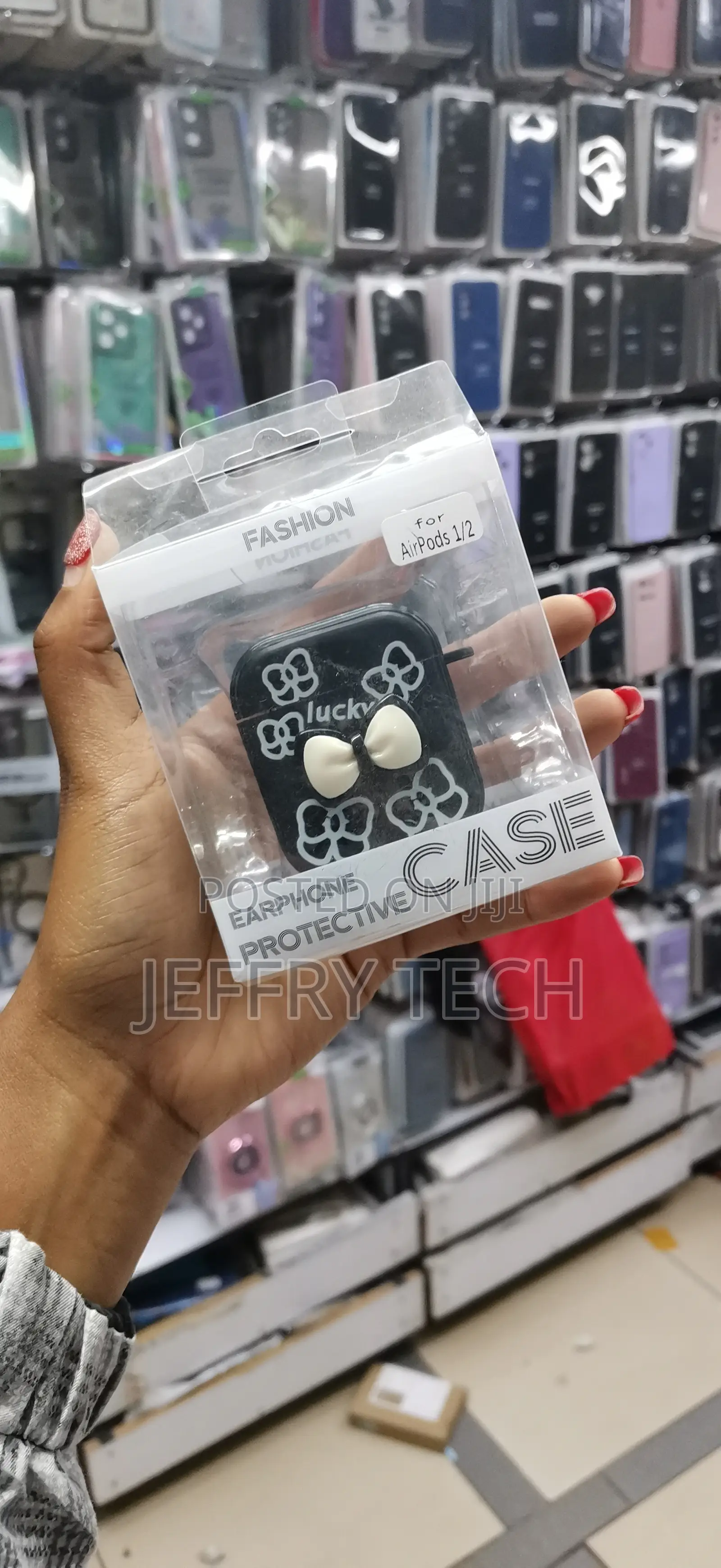 Apple Air Pods 1 2 Cute 3d Bow Tie Design Shockproof Soft Case