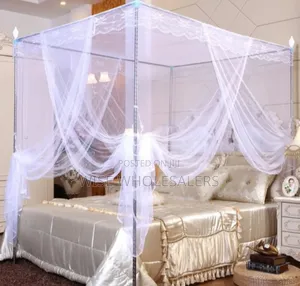 4 Stand Mosquito Net With Metallic Stand