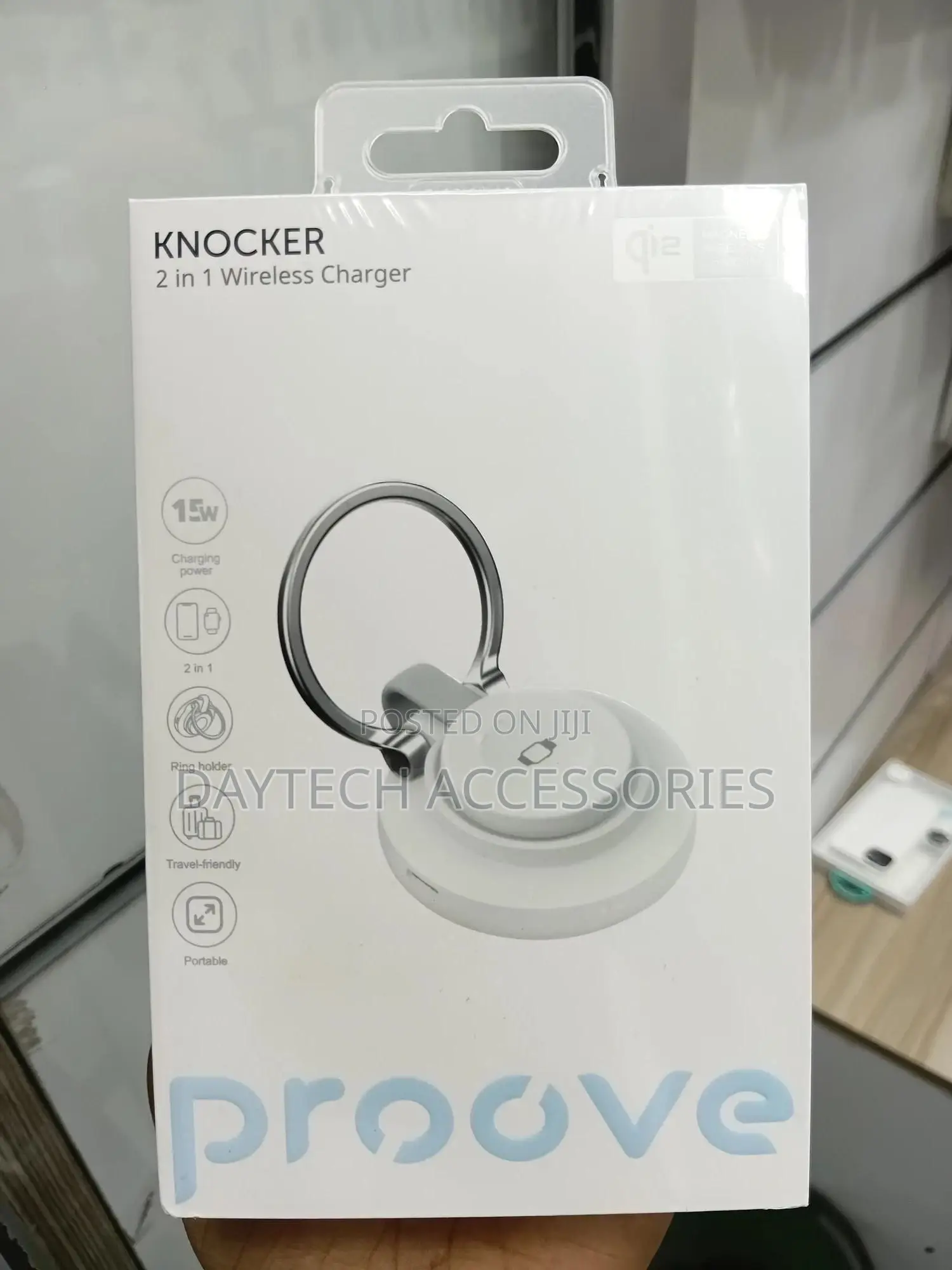 Proove Knocker 2 in 1 Wireless Qi 2 for Apple Watch Phones - White
