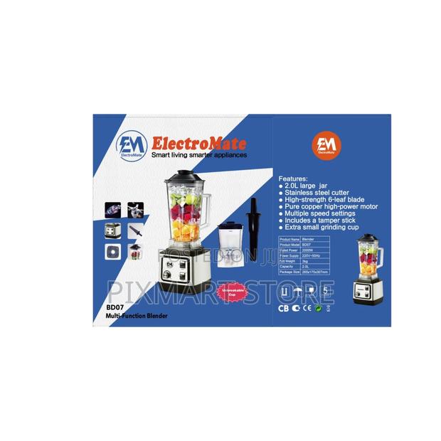 Electromate Commercial 2-in-1 Blender 2000w – Power Versatility
