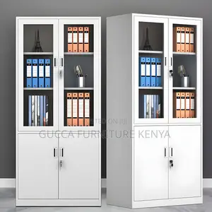 2-door Half Glass Office Document Cabinet
