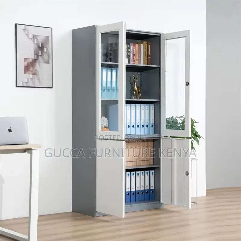2-door Half Glass Office Document Cabinet
