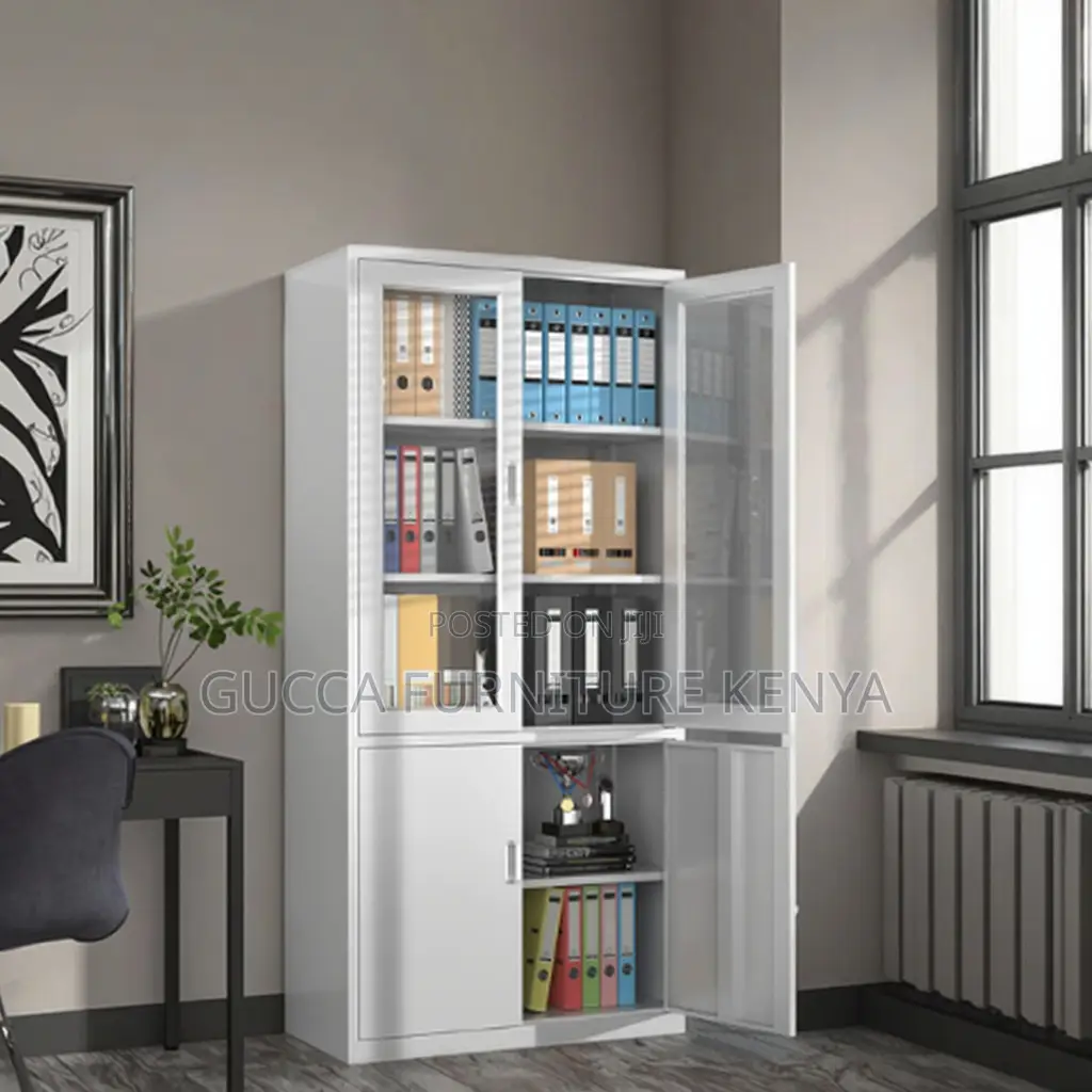 2-door Half Glass Office Document Cabinet