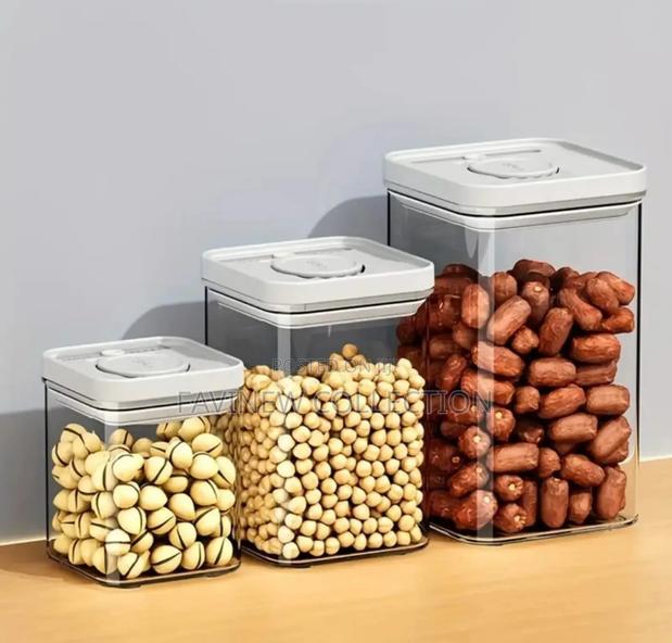 3 PCS Airtight Press-to-Seal Food Storage Container With Lid