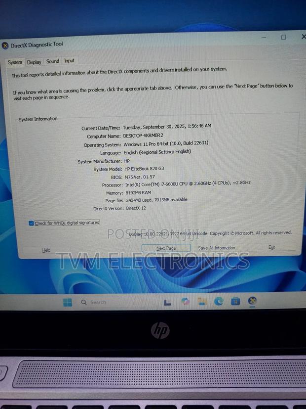 Laptop HP EliteBook 820 G3 8GB Intel Core i7 SSD 256GB - thumbnail 3