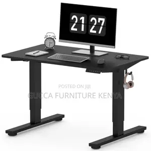 Black 120cm Electric Heigh Adjustable Table
