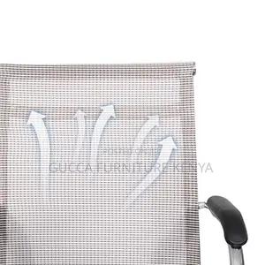 Modern Wheelless Mesh Conference Chair