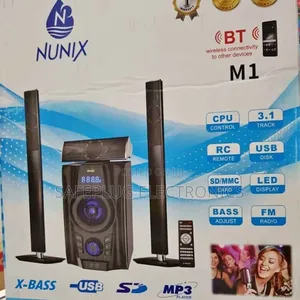 Nunix Nu-M1 3.1 Home Theatre: Dolby Audio, Deep Bass for Movies