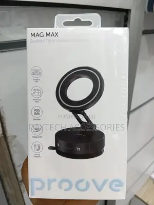 Proove Mag Max Suction Type Aluminum Alloy Car Holder for Smartphones.