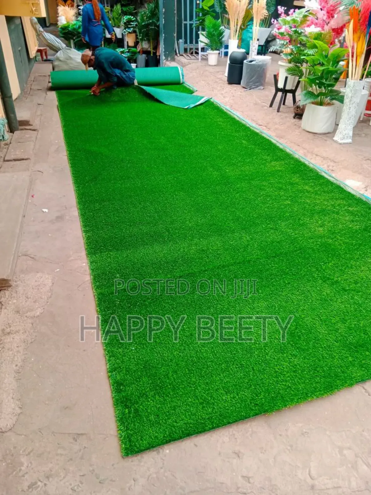 Lawn/Lounge/Balcony Green Carpet