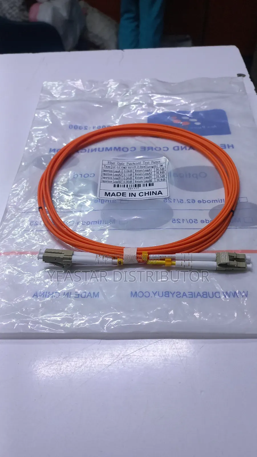 Fibre Optic Patchcord Lc-Lc Om2 3meter
