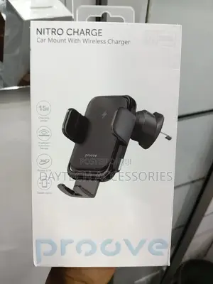 This Is a Proove Nitro Charge 15w Wireless Charging Car Vent Holder.