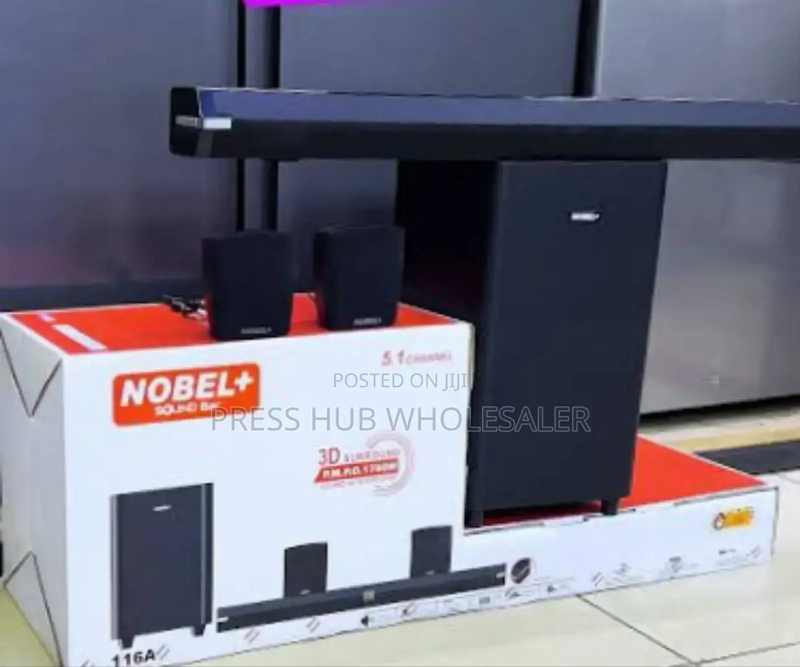 This Is a Nobel Plus Soundbar 116a. * 