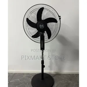 Electromate 16′′ Black Standing Fan – Airflow Adjustable Height
