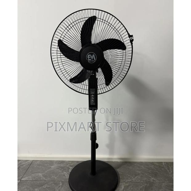 Electromate 16′′ Black Standing Fan – Airflow Adjustable Height