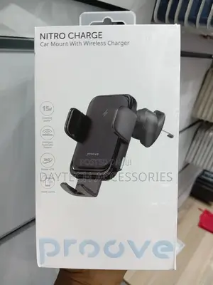 Proove Nitro Charge 15w Wireless Car Phone Charger (Black)