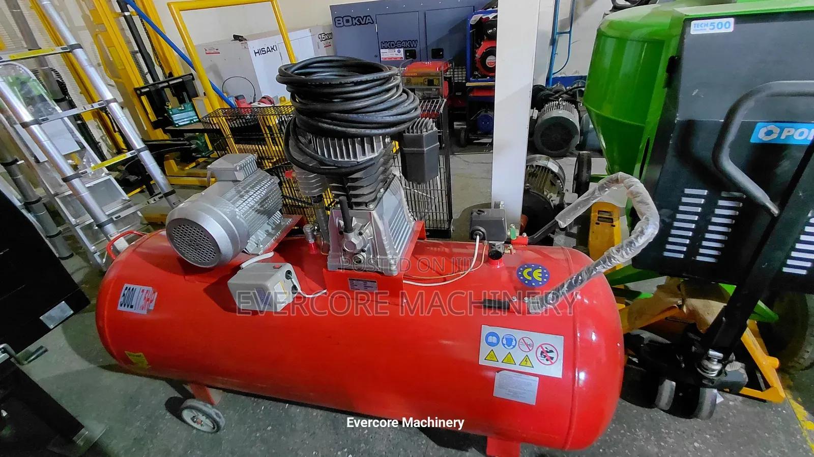Heavy Duuty 500l Electric Air Compressor Three Phase.