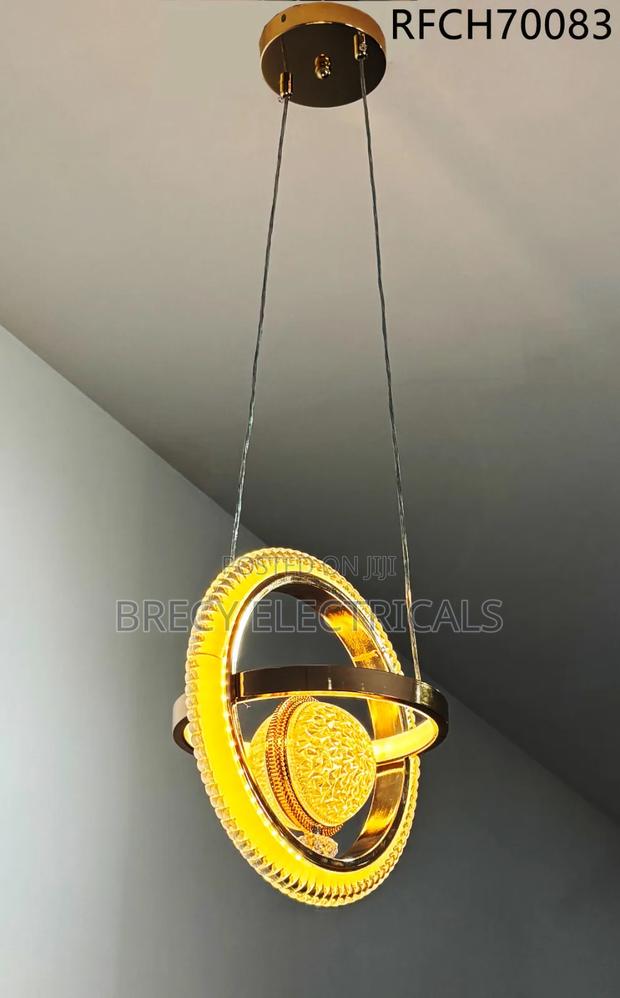 Led Gold Ring Chandelier