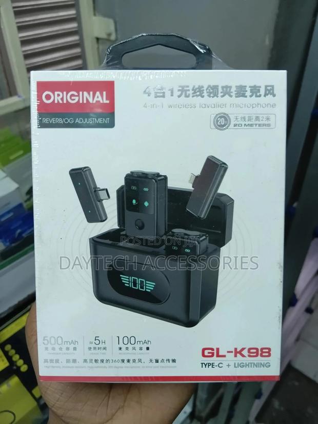 This Is a Gl- 4-in-1 Wireless Lavalier Microphone System.
