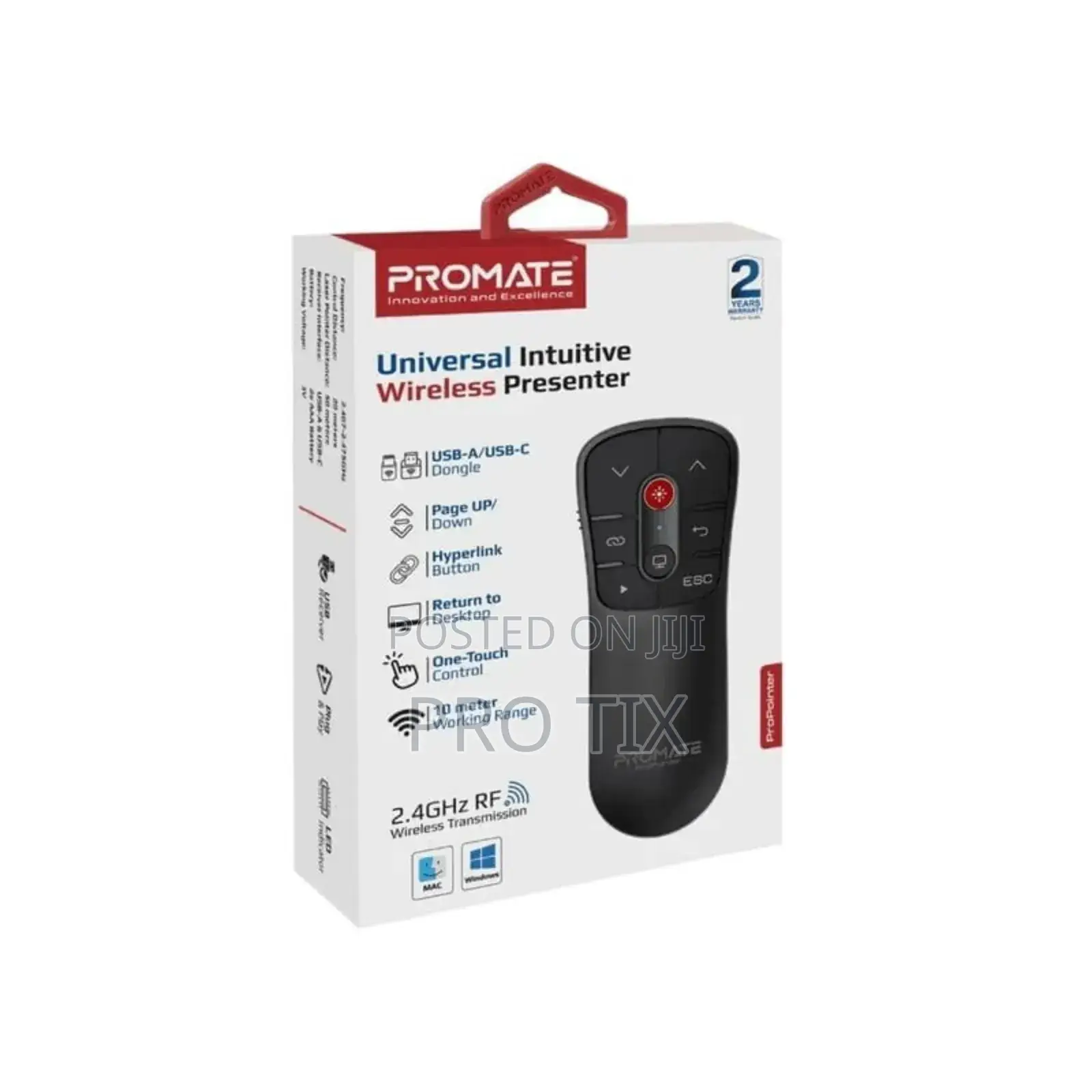 Promate 2.4ghz Presenter With Laser Pointer Propointer