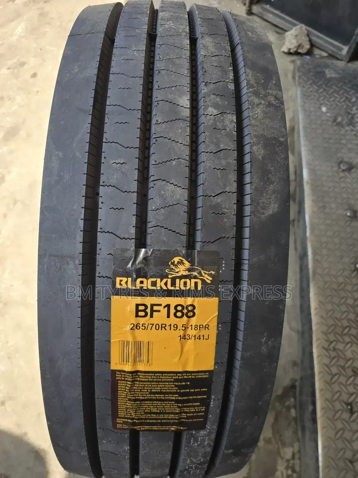 265 /70 R19. 5 Blacklion Tyres (Highway)