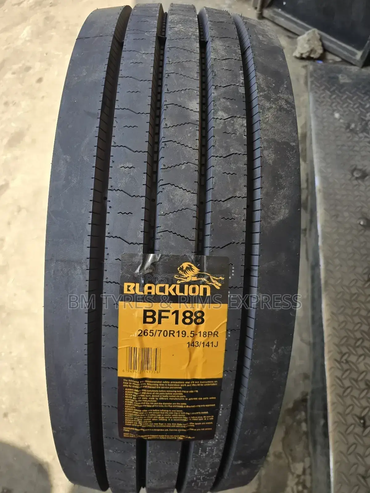 265 /70 R19. 5 Blacklion Tyres (Highway)