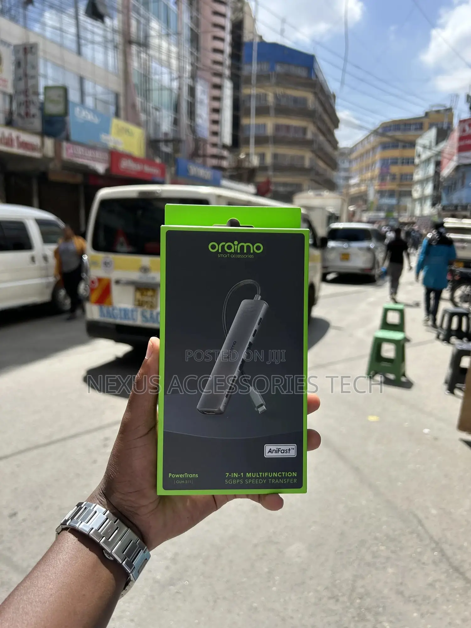 Usb-C to Hdmi Multiport Hub 7-in-1 Oraimo Powertrans