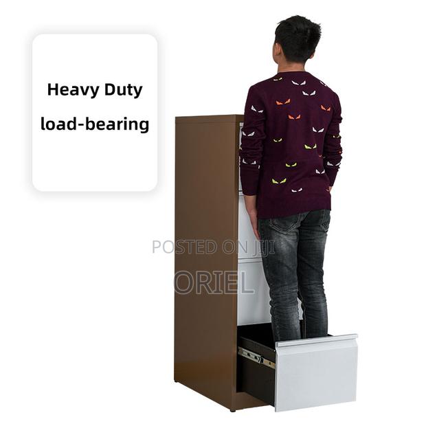 Modern Vertical Office Cabinet : 4 Drawer Metal Filing Cabinet - thumbnail 5