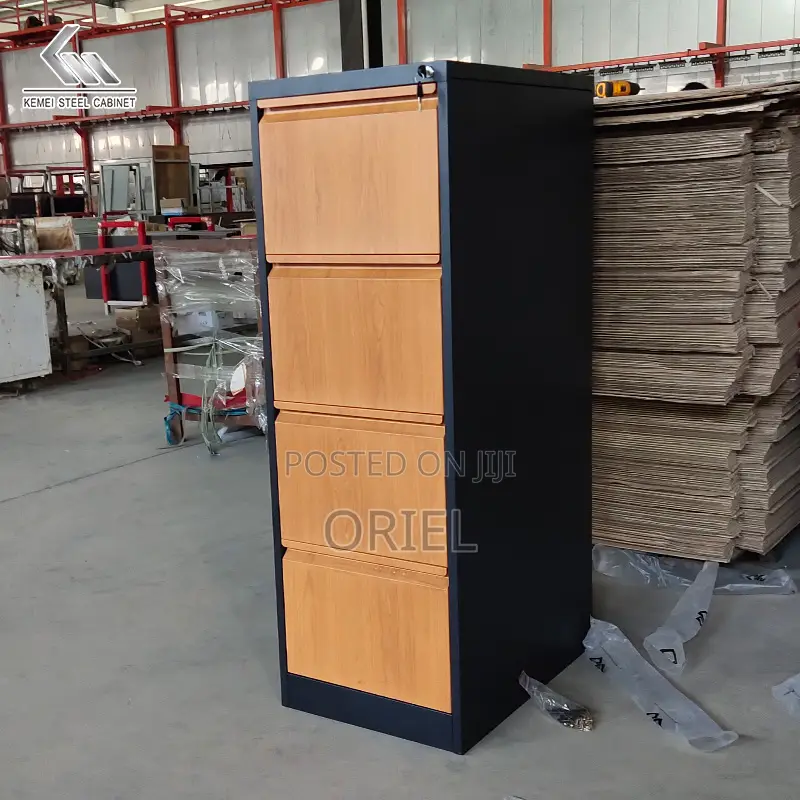 Modern Vertical Office Cabinet : 4 Drawer Metal Filing Cabinet
