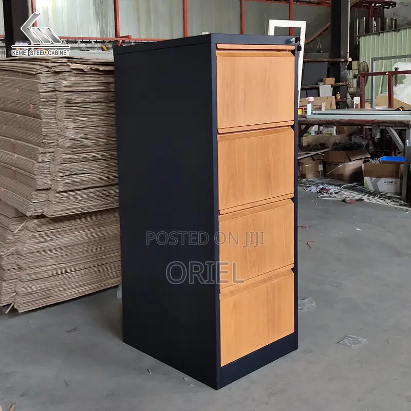 Modern Vertical Office Cabinet : 4 Drawer Metal Filing Cabinet