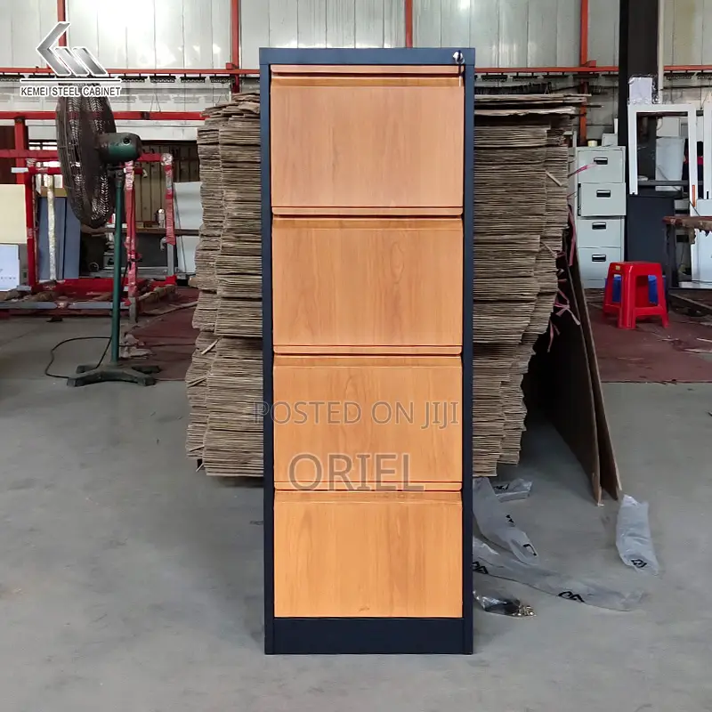 Modern Vertical Office Cabinet : 4 Drawer Metal Filing Cabinet