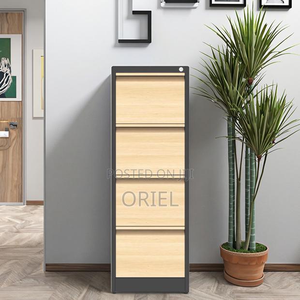 Modern Vertical Office Cabinet : 4 Drawer Metal Filing Cabinet - thumbnail 9