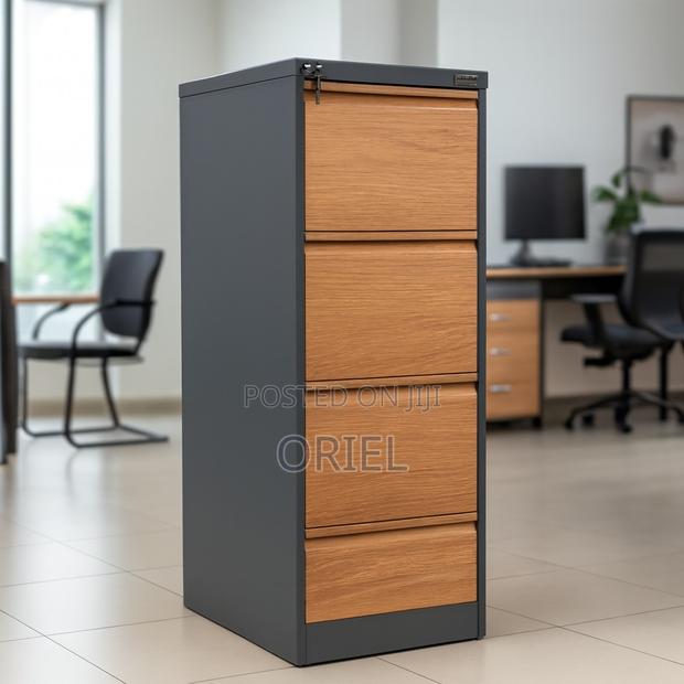 Modern Vertical Office Cabinet : 4 Drawer Metal Filing Cabinet - thumbnail 10