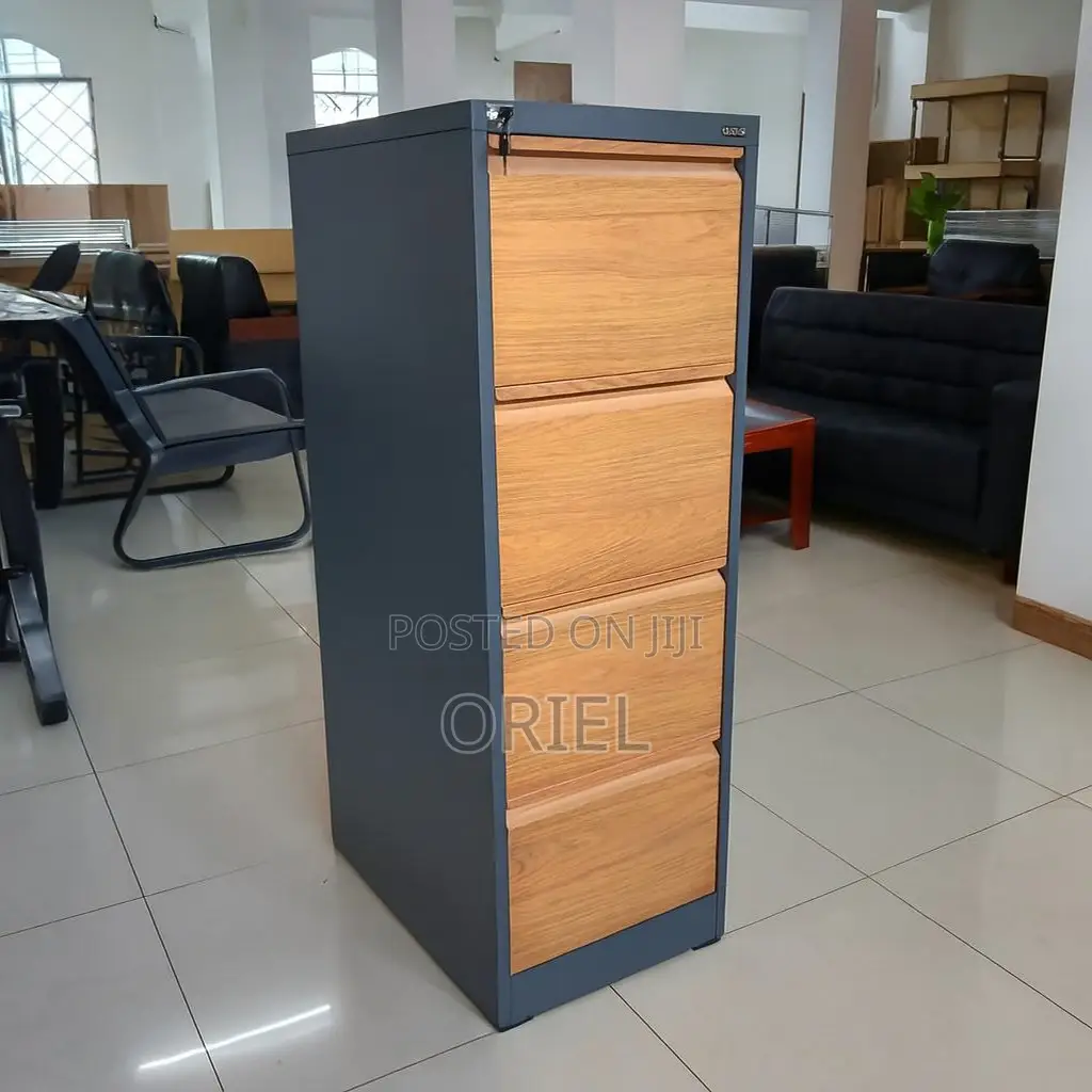 Modern Vertical Office Cabinet : 4 Drawer Metal Filing Cabinet