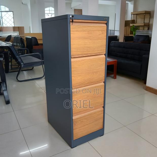Modern Vertical Office Cabinet : 4 Drawer Metal Filing Cabinet - thumbnail 11