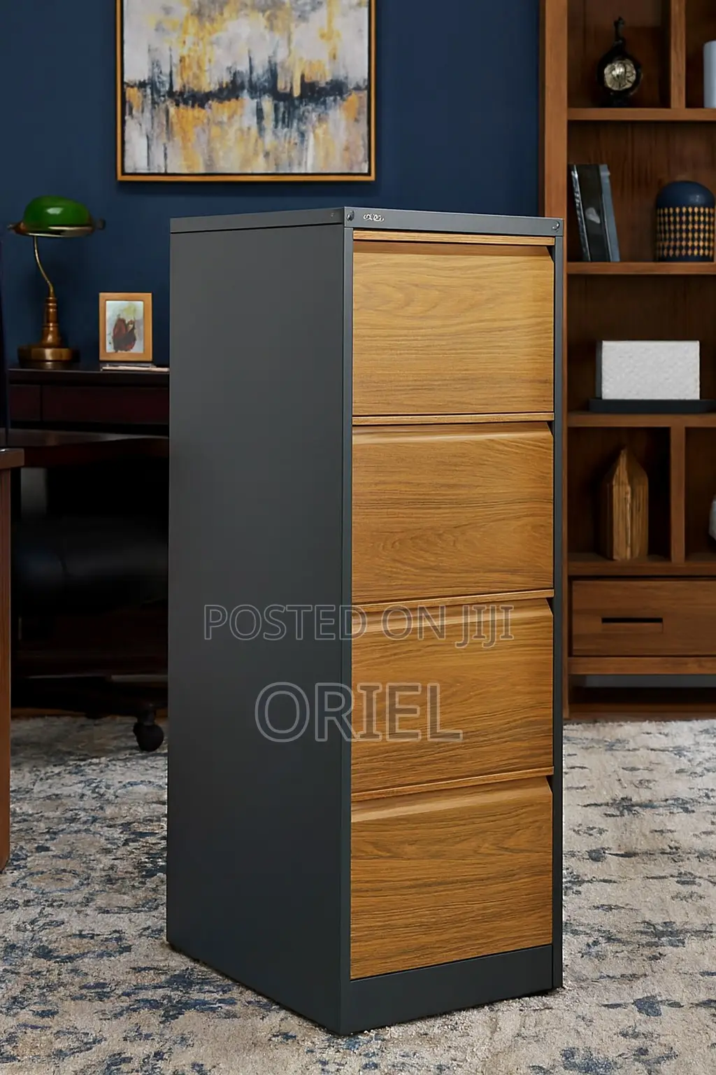 Modern Vertical Office Cabinet : 4 Drawer Metal Filing Cabinet
