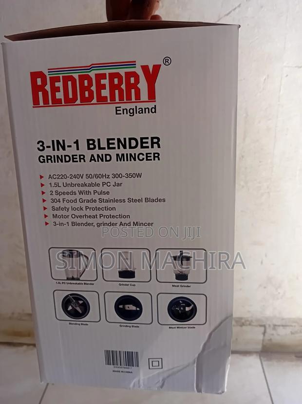 3 In 1 Redberry Blender - thumbnail 2