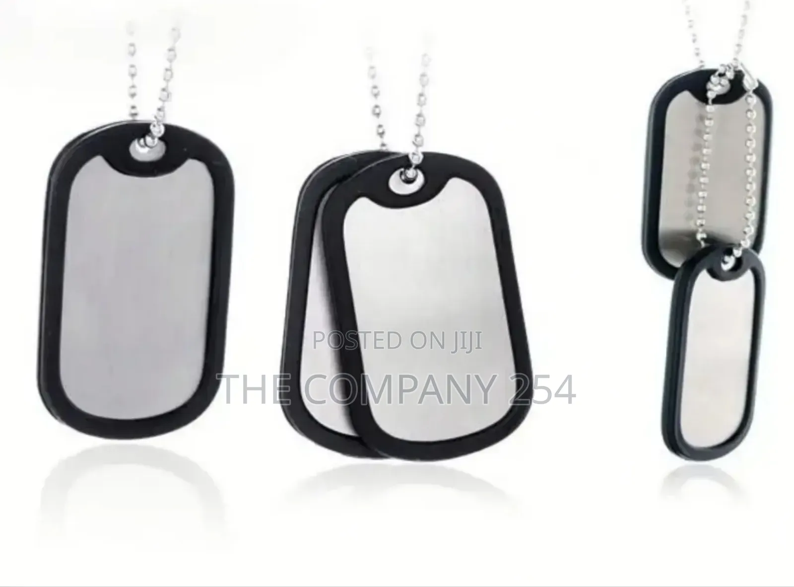 Outdoor Id Name Stainless Steel Necklace Engraving Tactical Dogtag