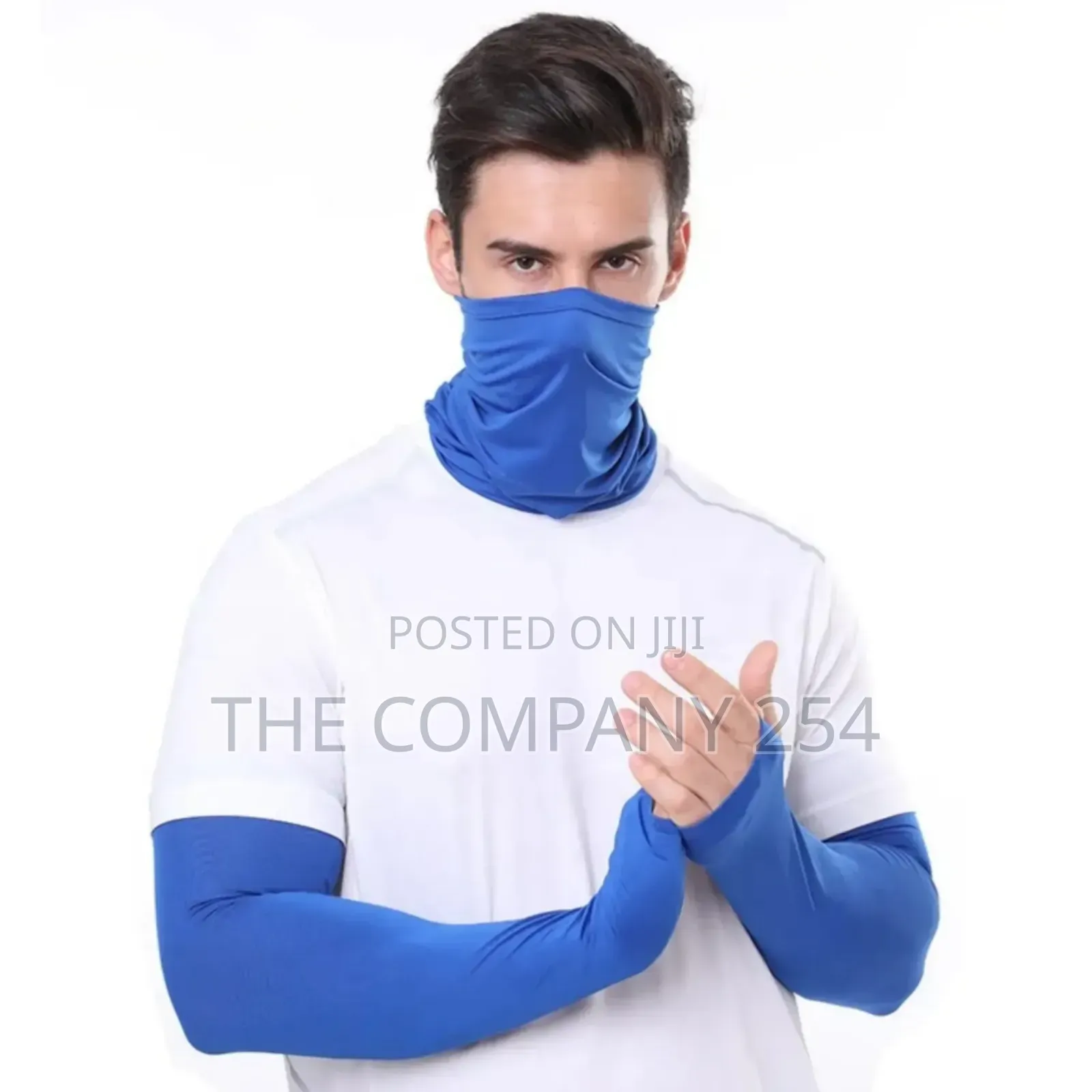 Arm Sleeves & Neck Scarf Set Anti-uv Sun Protection For Outdoor Riding