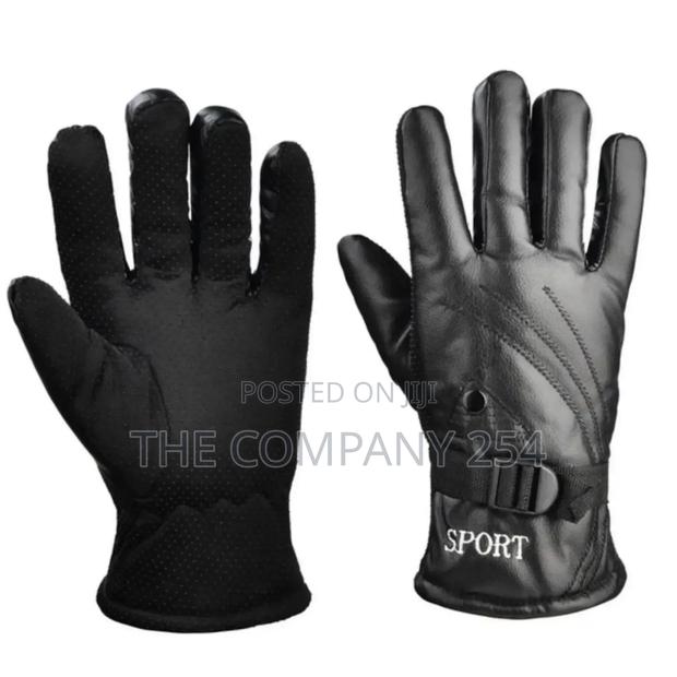 Winter Cycling Gym Gloves Furlined Thickened Warm Windproof Waterproof