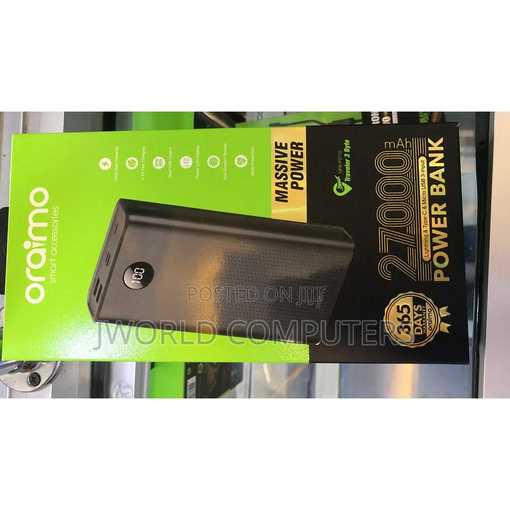 Oraimo 27,000mah Massive Power Bank (Opb-P271d)