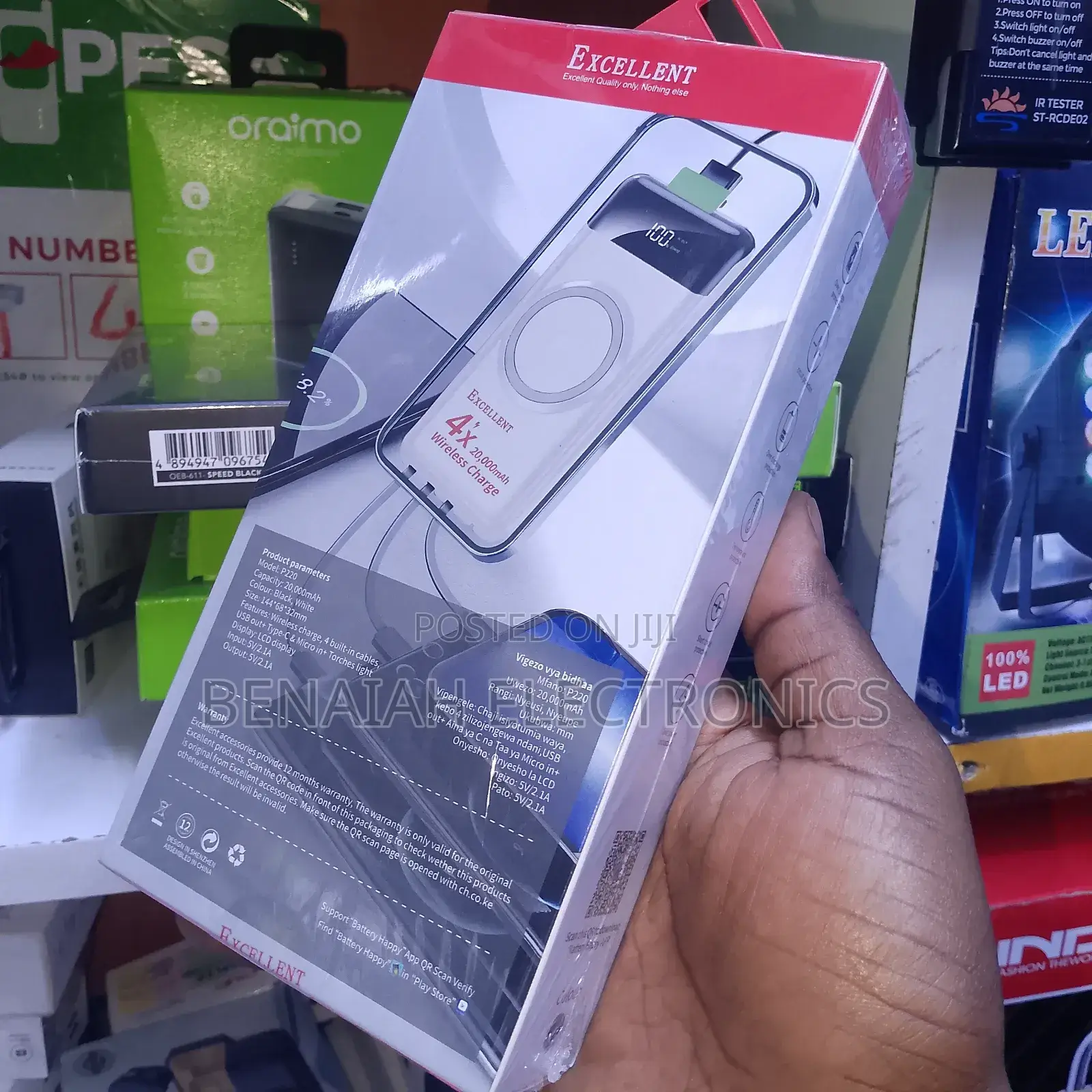 Excellent Magnetic Charger With Cables 20000mah
