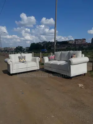 White 5 Seater Sofa/ 5 Seater Sofa/ 3,2