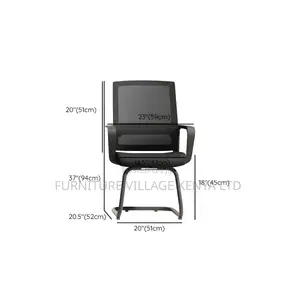 Mid Back Home Office Chair Black Frame Modern Conference Chair