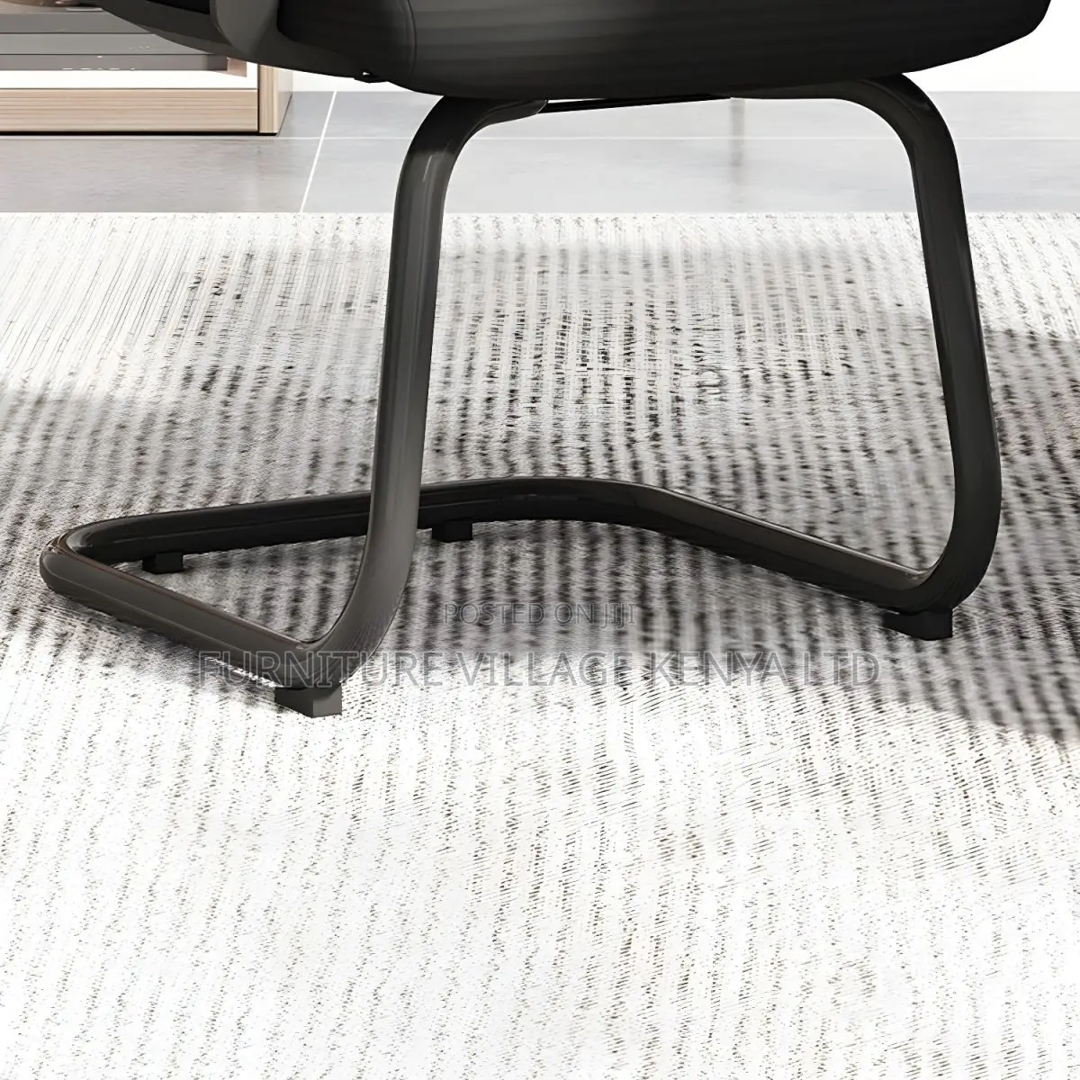 Mid Back Home Office Chair Black Frame Modern Conference Chair