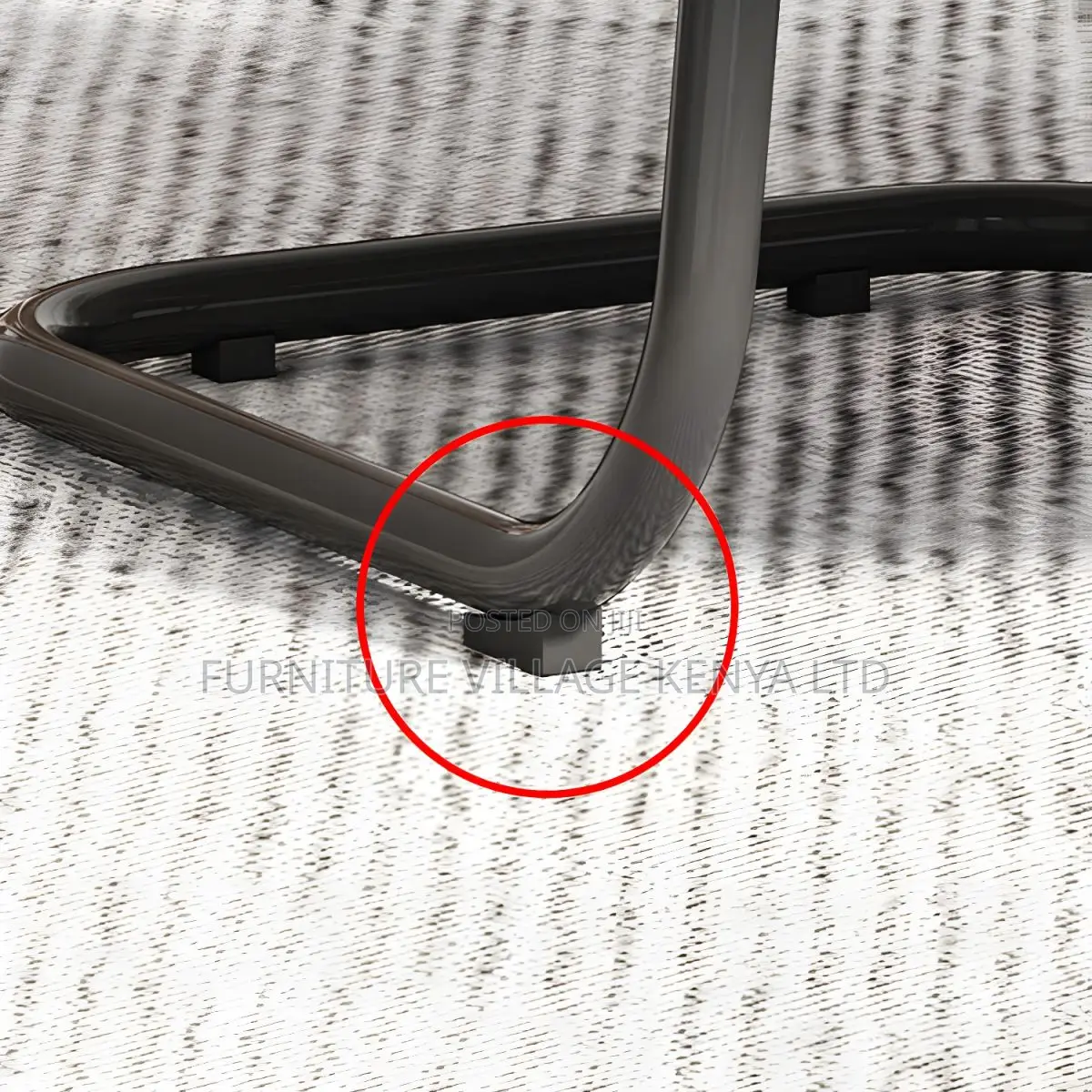 Mid Back Home Office Chair Black Frame Modern Conference Chair