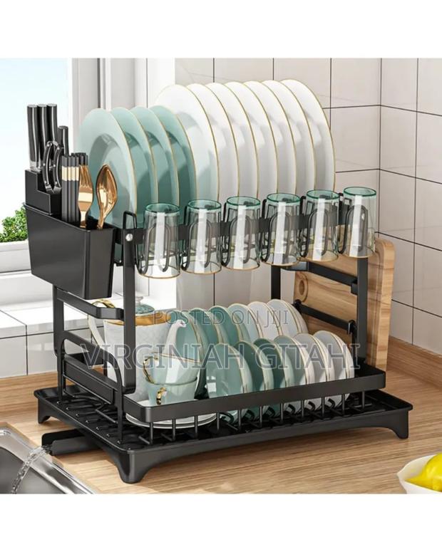 Classy High Quality Dish Rack Made of Carbon Steel Material