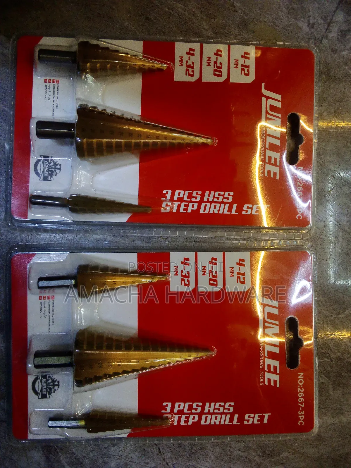 3pcs Jumlee Step Bits