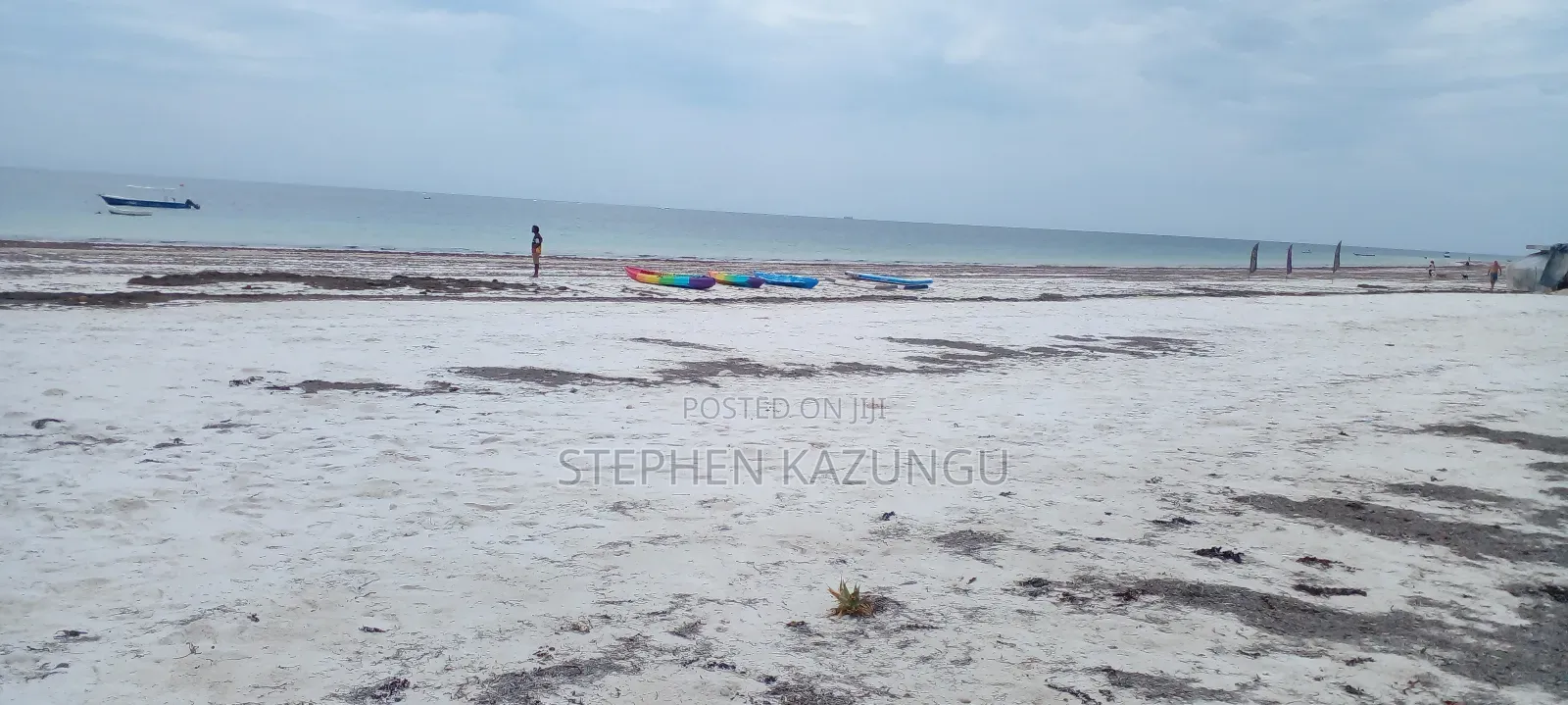 1 Acre White Sandy Beach Plot at Galu Beach in Diani.