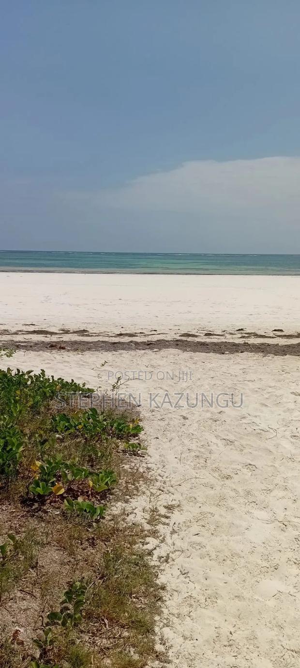 1 Acre White Sandy Beach Plot at Galu Beach in Diani. - main view